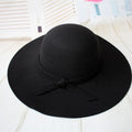 2026 Vintage Retro Fedora Mommy Hat Winter Wide Brim Cloche Floppy Woolen Women Kids Felt Hats Belt Bow Fashion Jazz Hats