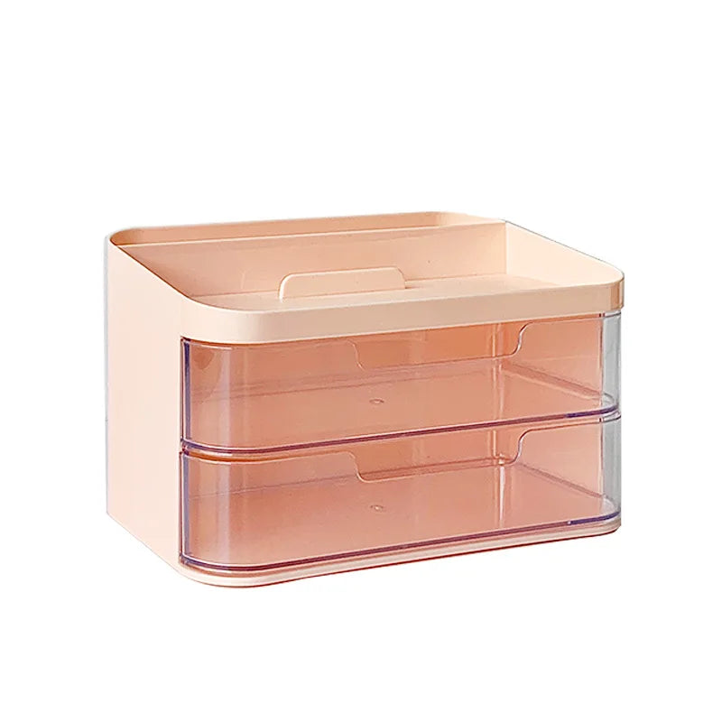 Multifunctional Desktop Storage Box Polygon  Sundries Rack Cabinet Dormitory Bedroom Office Desk Injection Stationery