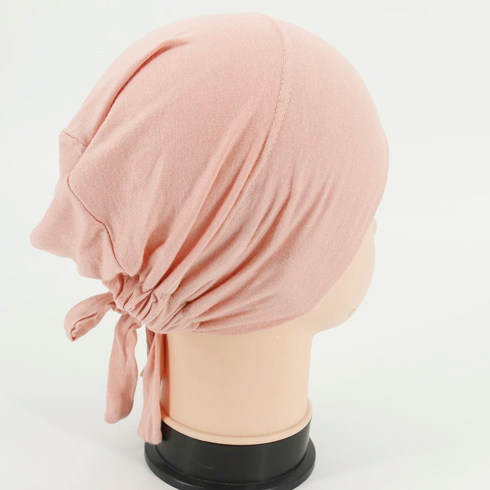 New Design Hijab Wholesale Stretchy Cotton Jersey Bonnet Inner Hijab for Muslim Women Under Hijabs