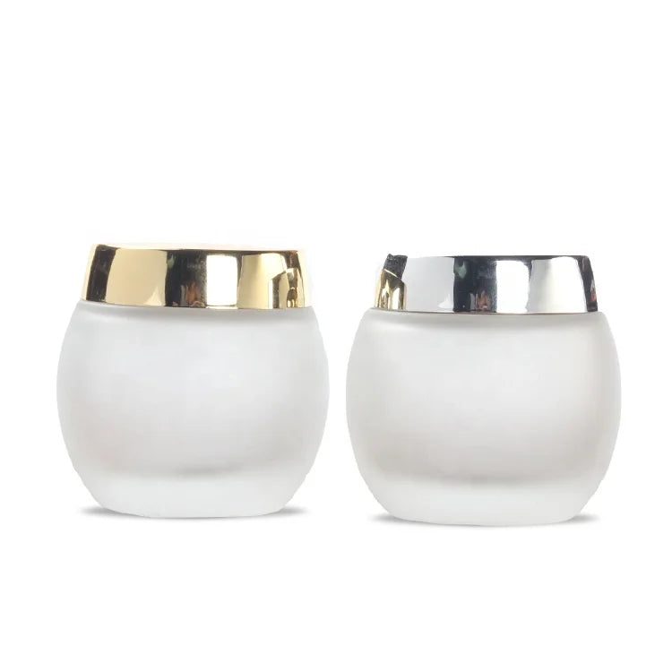 Luxury 100g Glass Cream Jar Cosmetic Face Cream Glass Packing Bottle