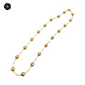 Champagne Pearl Necklace Long Sweater Chain Necklace Women's Single Layer Necklace