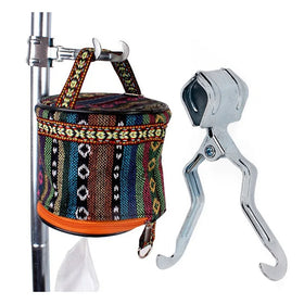 Outdoor Iron Multi-function Tent Pole Clamp Lantern Light Lamp Hanger With Hook Clip