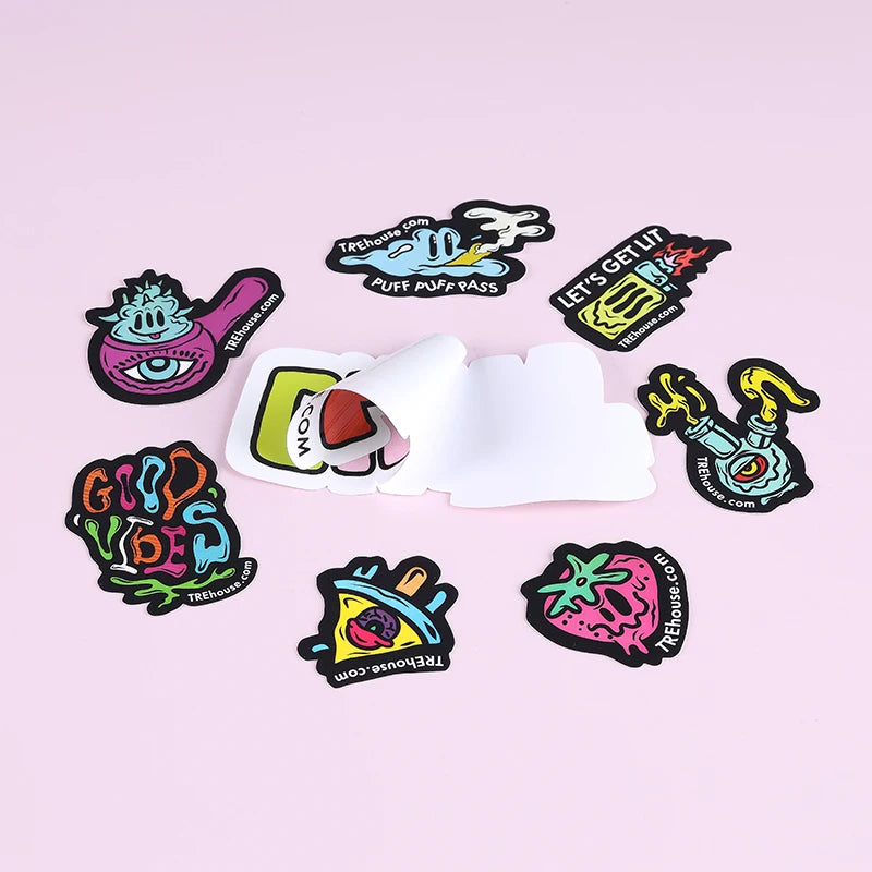 Waterproof Durable Vinyl Adhesive Stickers Custom Design for Decoration Kiss Cut Diecut Sticker Sheet