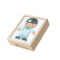 Montessori Materials Sensorial Boy Professions Cloth Changing Wooden Dressing up Puzzle Early Learning Educational Toys for Kids
