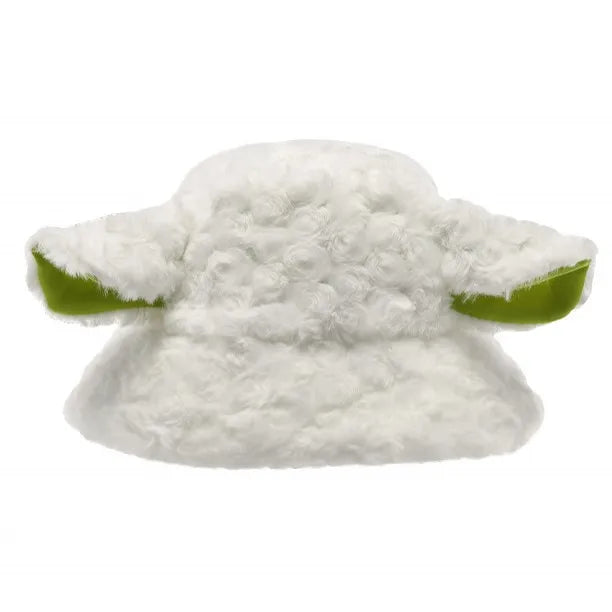 New Women's Faux Fur Lamb Hair Bucket Hat Fluffy Winter Warmer Plush Fisherman's Hat with Sheep Ears
