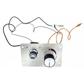 LPG Propane Gas Fire Pit Control Panel with Safety Flame Failure Valve and Thermocouple Ignition Knob Assembly Kit