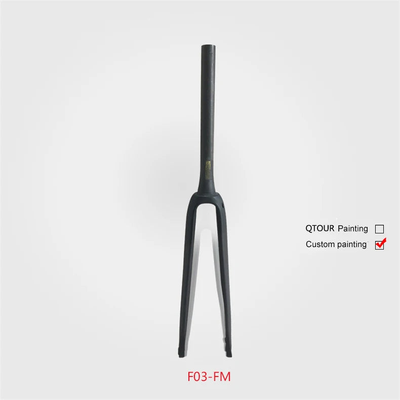 Custom NH Carbon Fiber & Titanium F03 Lightweight 360g Road Bike 700C Cruisers BMX Flat Disc Brake Suspension Racing Fork MegaBDM