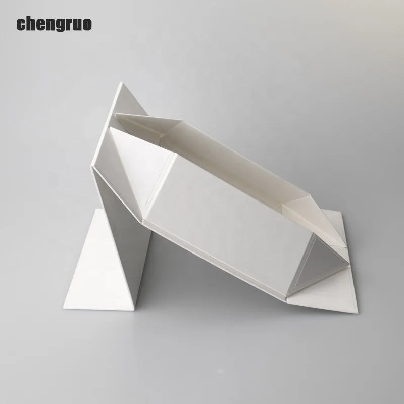 Chengruo Custom Book-Style Gift Paper Box Stock Stock Foldable Magnetic Closure Eco-Friendly Ribbon Packaging Recycled Materials