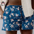 OEM Custom Print Men's Print Swim Shorts Quick-Drying Summer Beach Trunk Drawstring Swim Trunks Men's