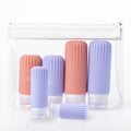 Factory Outlet Y0927 Portable 2oz/3oz Silicone Cosmetic Travel Bottles Set with Customizable Colors for Outdoor Use
