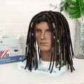 Originea Interlock Dreadlock Toupee 8x10inch Lace Base Unit 100% Remy Indian Hair Kinky Straight 10inches Afro Hair Toupee