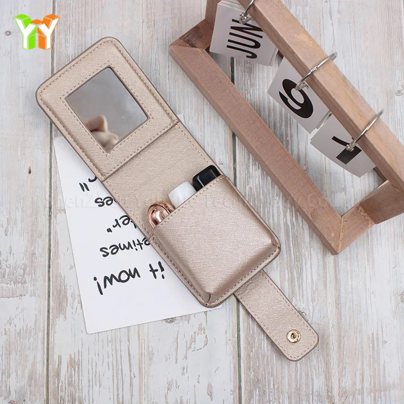 Portable Lipstick Case Cute Lipstick Holder Portable Travel Mini Makeup Case for Lipstick Lip Gloss Lip Balm Essential Oil