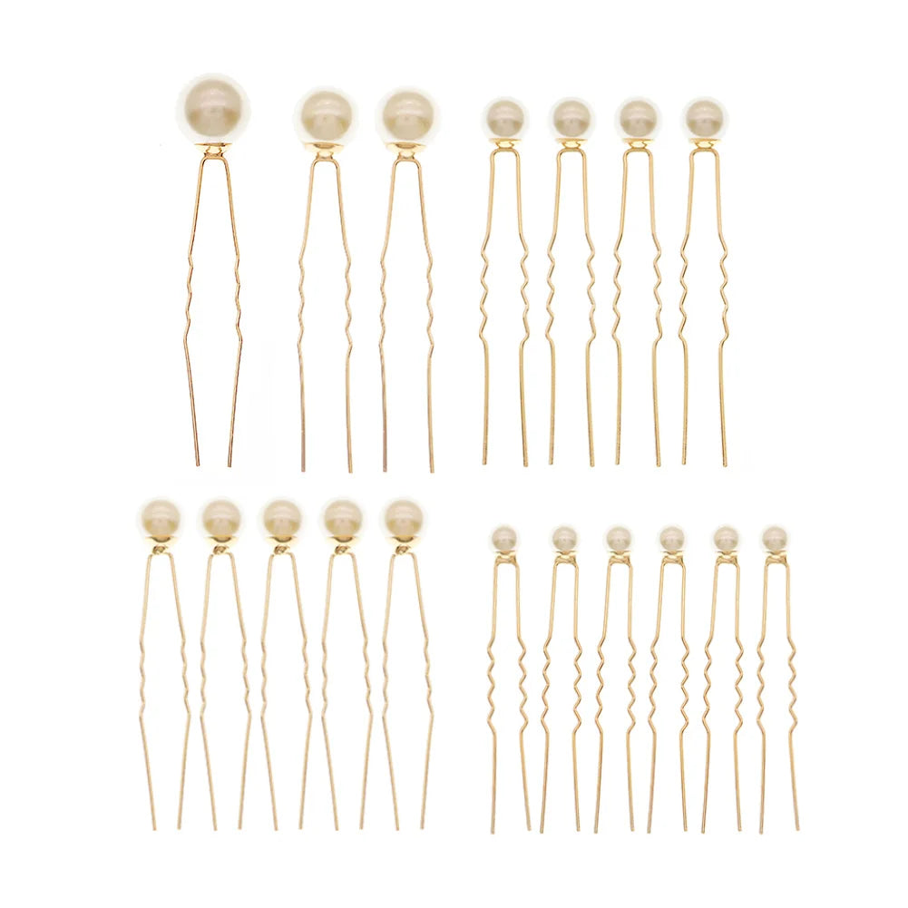 Pearl Bridal Hair Clip Hair Pin Wedding Pearl Hair Pin Sets(18 Pieces)