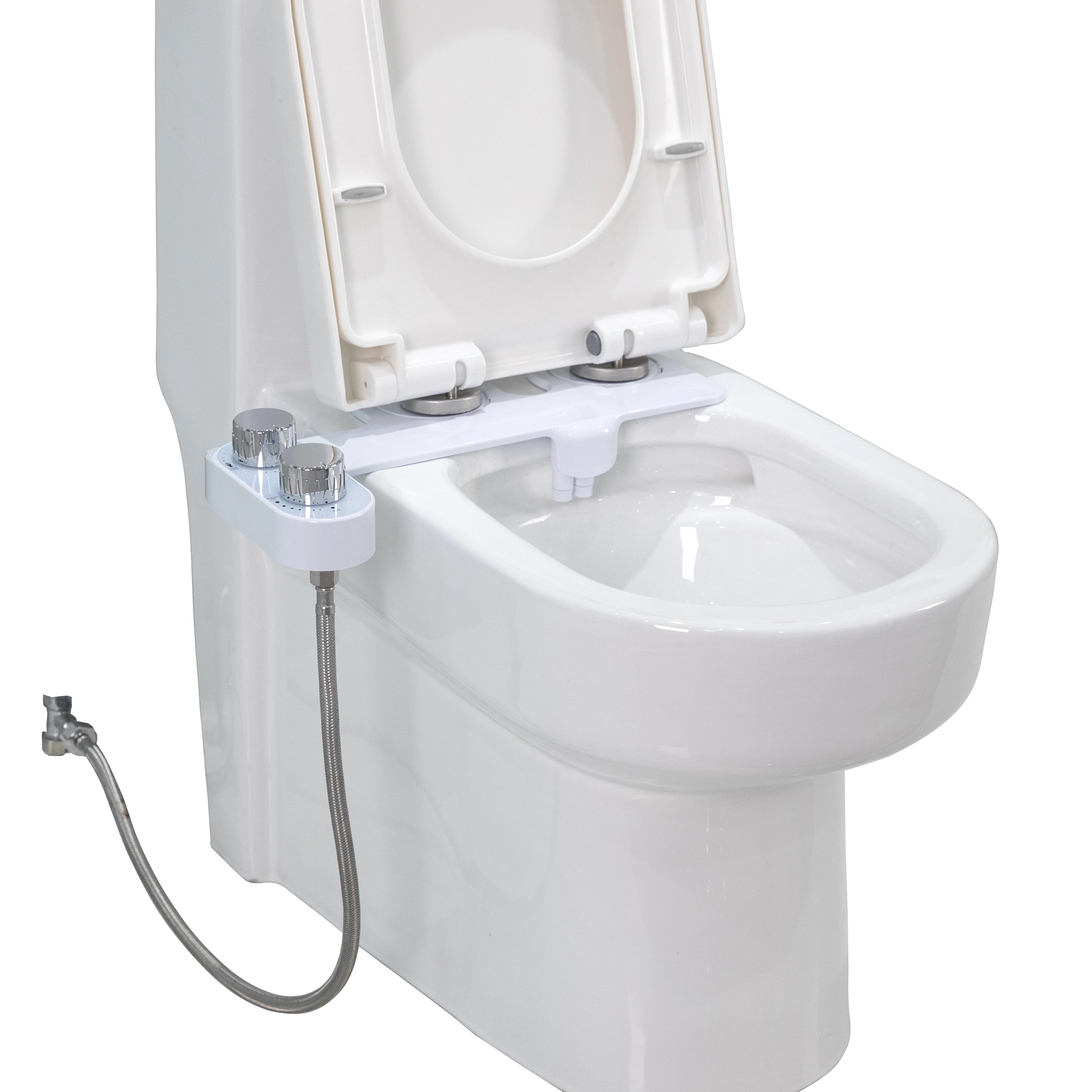 Non-Electric Dual Nozzle Bidet Para Inodoro Adjustable Water Pressure Ultra Slim Female PrivateToilet Washer Bidet
