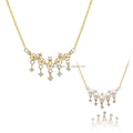 Professional Custom 14K Gold Pearl Semi Mount Natural Diamond Necklace Jewelry Findings for Diy Jewelry