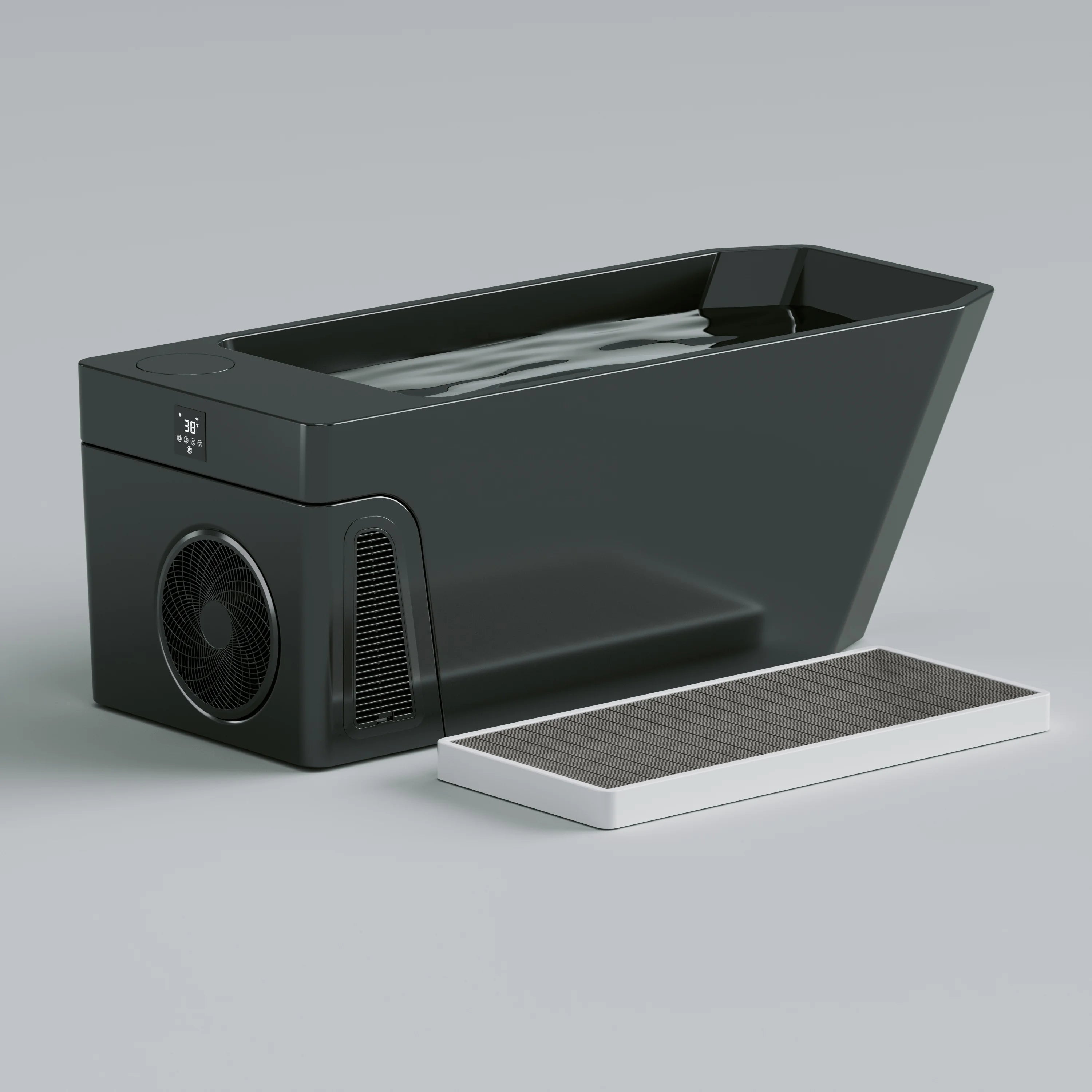 ICEGALAX  Smart WIFI Acrylic All in One Cold Plunge Tub Ice Bath Cold Water Therapy with 1hp Chiller Cold Plunge Bathtub