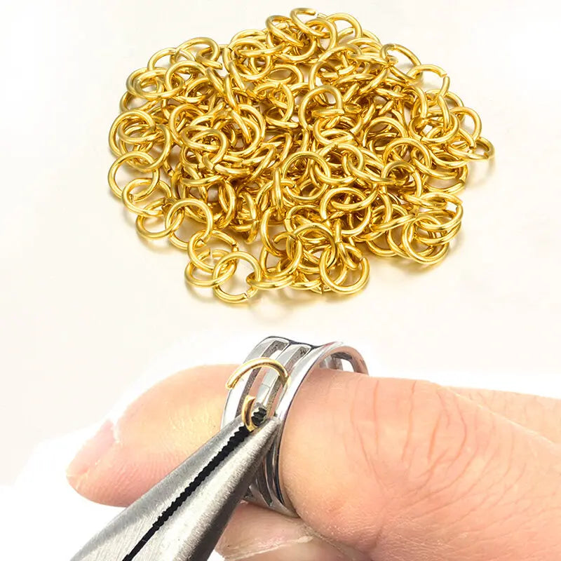Diy Jewelry Metal Open Jump Rings Split Rings Stainless Steel Jump Rings Jewelry Findings & Components