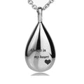 Trendy Stainless Steel Memorial Pendant Cremation Urn Necklace Cremation Jewelry for Human Ashes with Chains Type