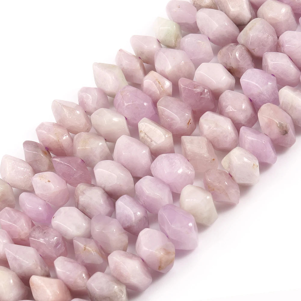 Wholesale 6*11mm Natural Irregular Kunzite Purple Spodumene Stone Beads Loose for Jewelry Making