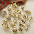 JAYA Modern Chinese Brass Furniture Door Handle Flower Shaped Bow for Wardrobe & Cabinet for Living Room