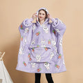 Original Factory Hooded Giant Wearable Sweatshirt Printed Custom Flannel Fleece Sherpa Oversized Blanket Hoodie