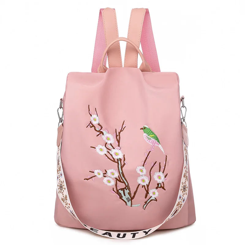 Women's Oxford Printed Outdoor Anti-theft Backpack Travel Bag Women's Large Capacity Backpack