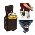 Multi-functional Storage Bag Custom Portable Soda Bottle Hanger Bag Cans Holder PU Leather Waist Belt 350ml Beer Holder