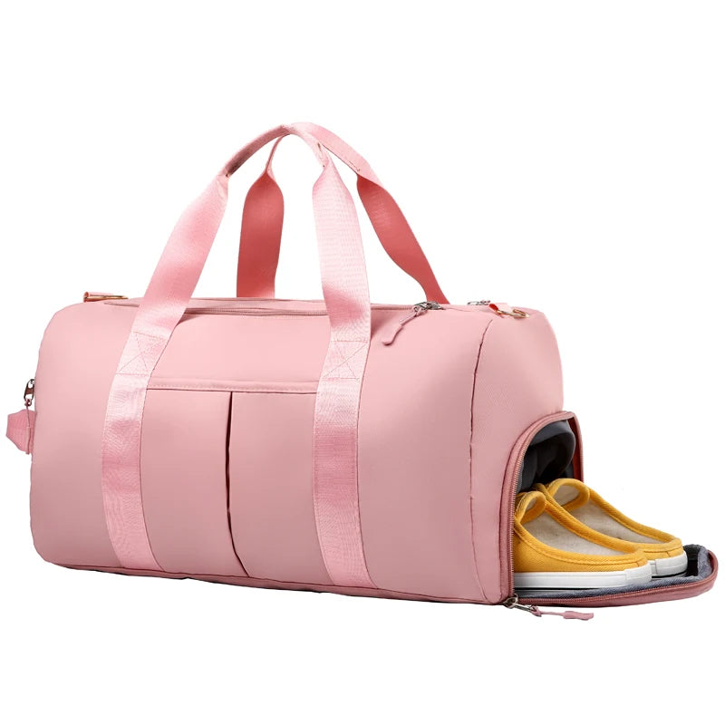 Custom Designer Duffle Bag with logo pink Luxury Women's Gym Travel Transparent Spend Da Night Duffle Bags