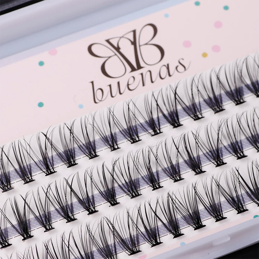 FX-J32Customize Lashes DIY Premade Fan Eyelashes Extension Clusters Handmade False Eyelashes Eye Lashes Wholesale Cluster Lashes