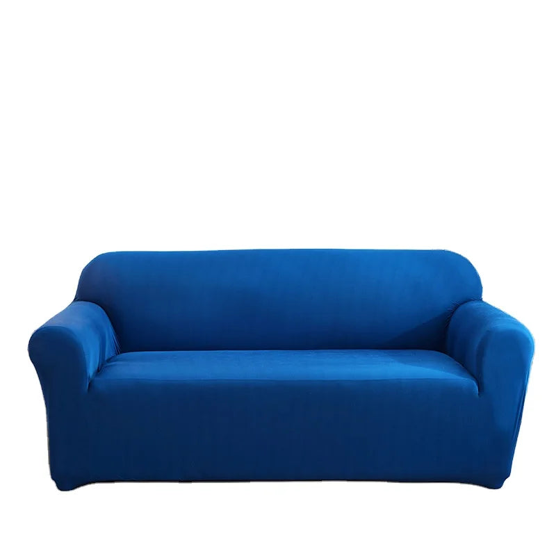 Wholesale Living Room Decorative Solid Blue Modern Design Slipcover Elastic Stretch Sofa Protector Covers