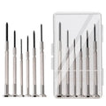 MYJ 6-in-1 Precision Screwdriver Set Clock Watch Glasses Repair Tool Kit DIY Grade Nickel Coated Black Oxide Batch Head