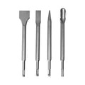DZ 4pcs Industrial-Grade DIY SDS-Plus Rotary Hammer Chisel Set Flat & Point Tip Carving & Masonry Use for Wood Work & Carving