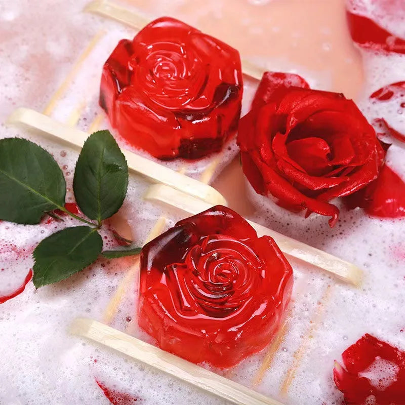 Customize Logo Yoni Rose Soap Handmade Organic Rose Yoni Whitening Face Soap