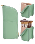 Relavel Travel Professional Cosmetic Bag Artist Storage Bag Stand-up Makeup Cup Portable Makeup Brush Case