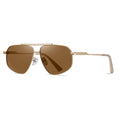 Modern Cool Men's Sunglasses Quality Gray Metal Frame Trendy Cycling Eyewear for Vacation Personalized Sun Glasses Gafas De Sol