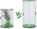 Cylindrical Support Round Barrel butterfly Breeding Insect Observation Cage Transparent Net Cage Ornamental Cage