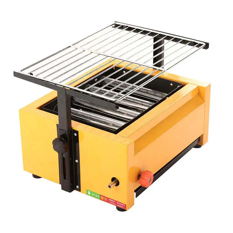 Korean BBQ Restaurant Easy Clean Stainless Steel Commercial Smokeless Gas BBQ Grill