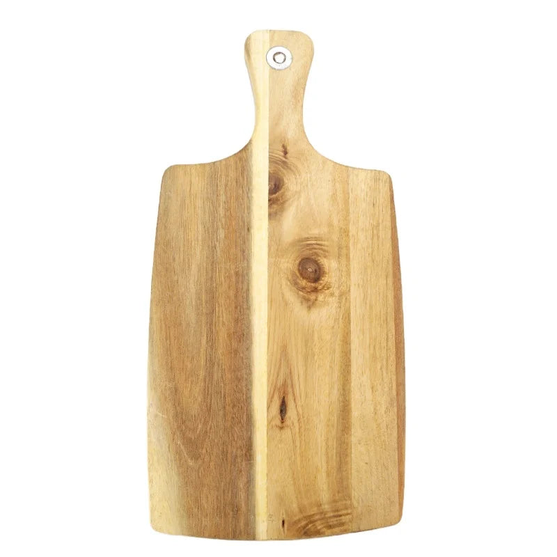 Handle with Wooden Cutting Board Serving Tray for Serving Bread and Cheese Packaged in Box