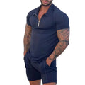 Polo and Short Set men Short Set Casual t Shirt and Shorts Set Men