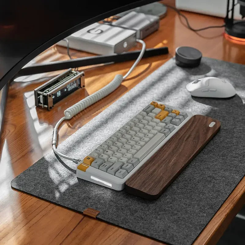 Factory Wholesale Custom Logo Large Extended Durable Felt Desk Mat Mouse Pad Protector Non-slip Writing Mat for Office Desk