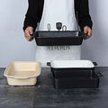 Plant Pattern Porcelain Kitchen Utensils Ceramic Charger Microwave Oven Safe Square Rolling Trays