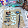 Ceramic Chopsticks Holder Chopstick Rest Spoon Fork Paint Brush Stand Holder