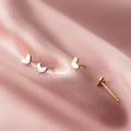 HOVANCI Simple Elegant Heart Sterling Silver Earring S925 Silver Love Heart Stud Earring Accessories MegaBDM