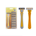 New Manual Shaver 3-layer Blade 1 Tool Holder 10 Tool Head Manufacturers Direct Sales for Men