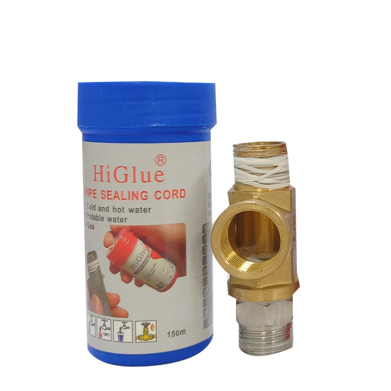 150 M Water Gas Pipe Sealing Cord Thread Locker Kitchen Faucets Fittings Tap Parts Valve Sealant Agent PTFE Belt String Tape