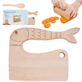 Safe Biodegradable Montessori Kids Wooden Knife for Cutting Fruits Vegetables Cakes Wooden Toy Knife With Logo