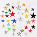 Hot Sale Mini Size Embroidered Iron on Star Patches With Different Colors for Clothing