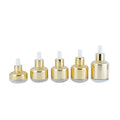 Luxury Essential Oil Packaging 20ml 30ml 40ml 50ml 60ml Cosmetic Eye Gold Serum Glass Dropper Bottle with Box