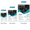 Free A4 A5 A6 Advertising Pamphlet Leaflet Printing Matt Glossy Folder Flyer Instruction Booklet Printer Trifold Brochure Flyer