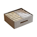 Custom Logo Printing Detachable Multi-Grid Fabric Storage Box New Foldable Household Wardrobe Drawer Clothing Sorting Box Convenient New Storage